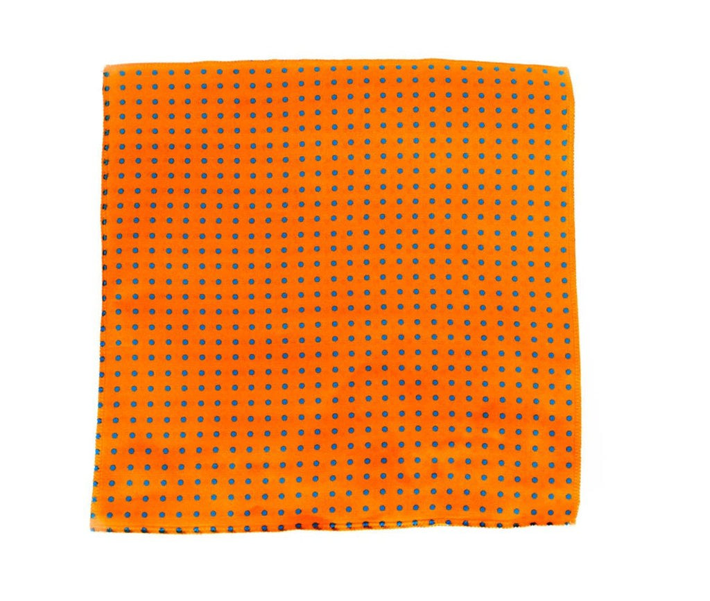 RARE CUT's Pumpkin Spice Dots Pocket Square
