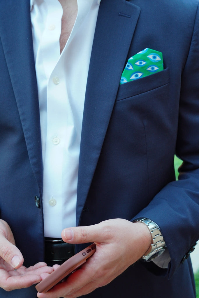 Aegean Eye Greek, green RARE CUT 