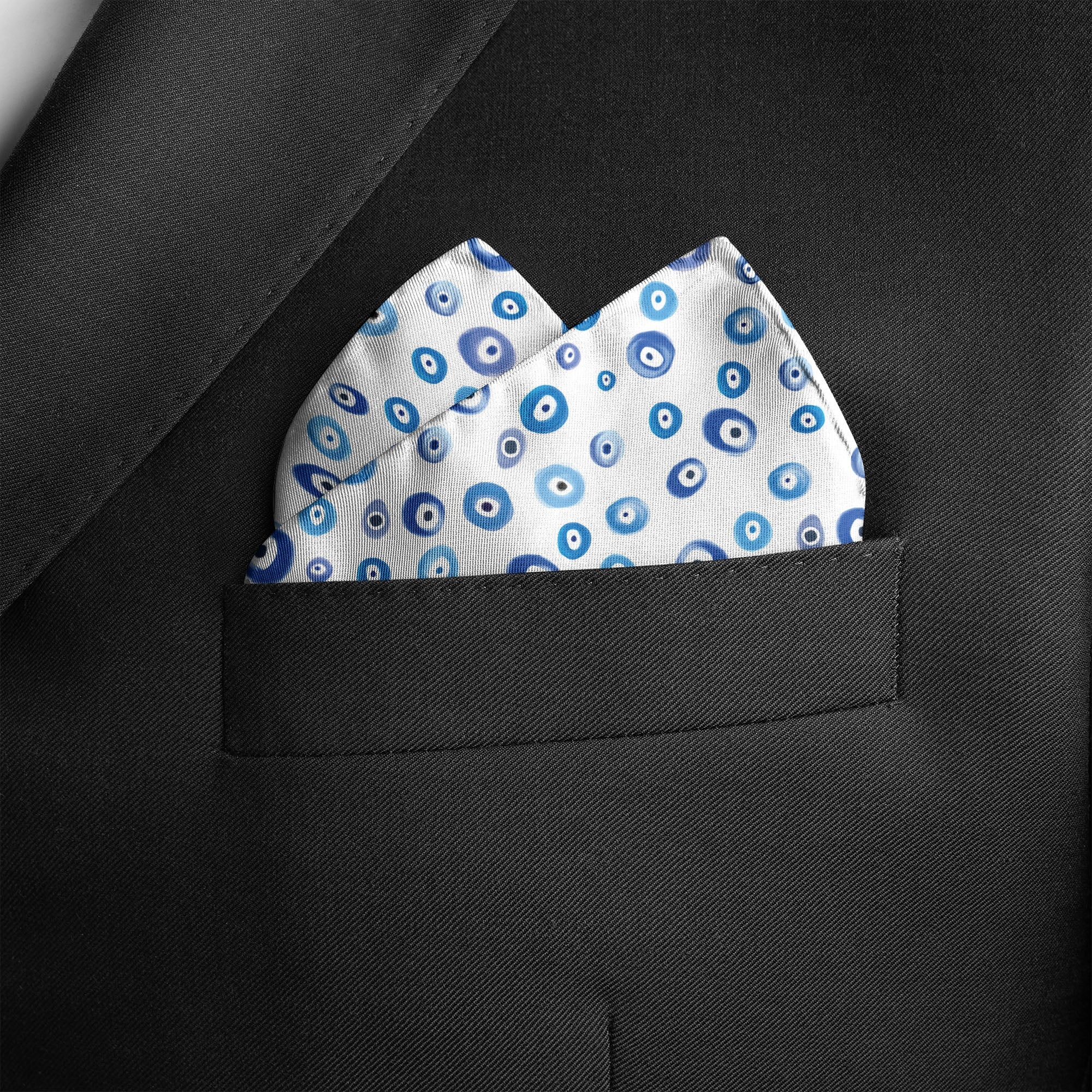 All Eyes On Me Pocket Square RARE CUT 