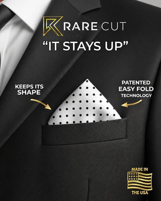 Jet White Dots - RARE CUT