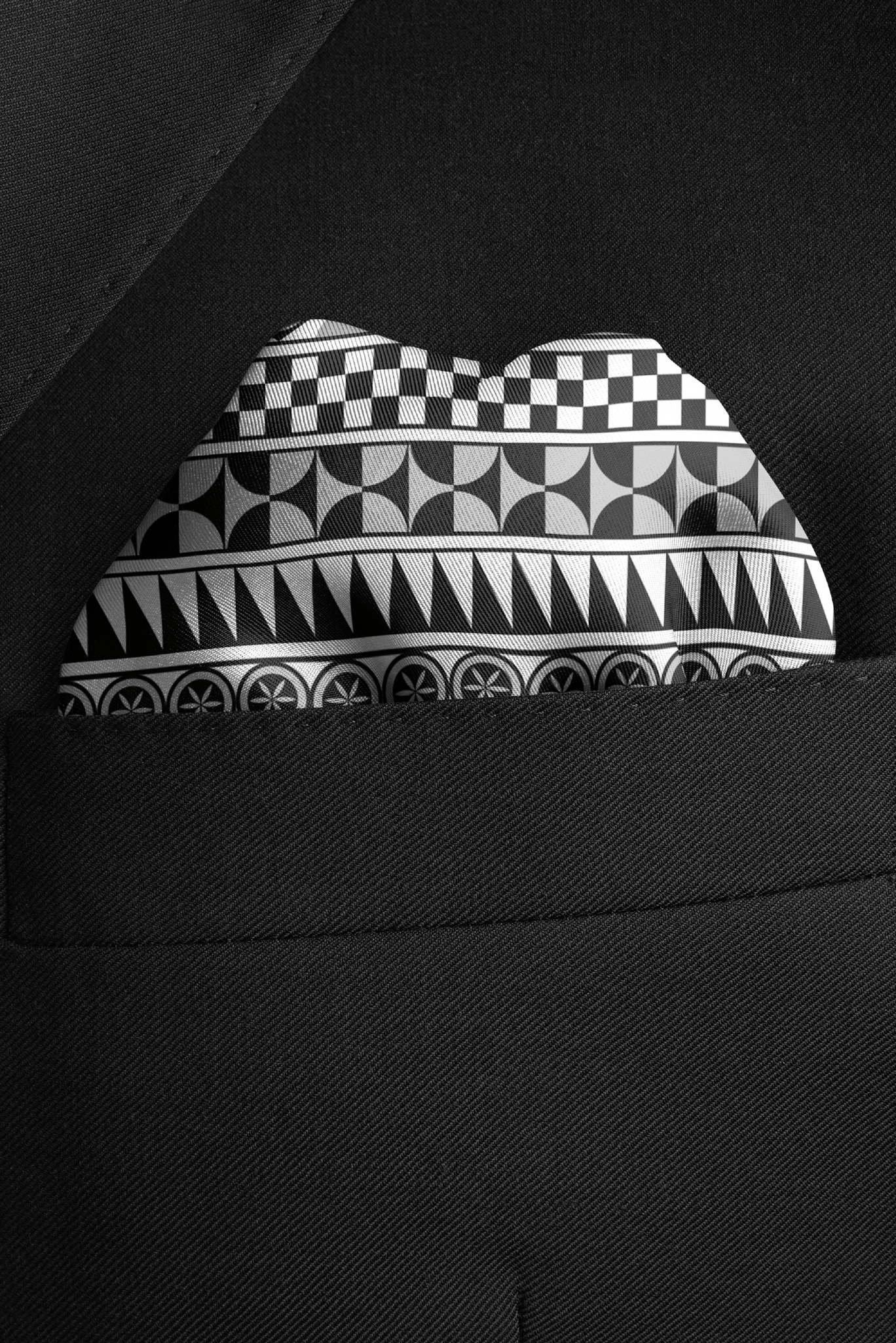 Pyrgi - Black & White Greek, black, white RARE CUT 