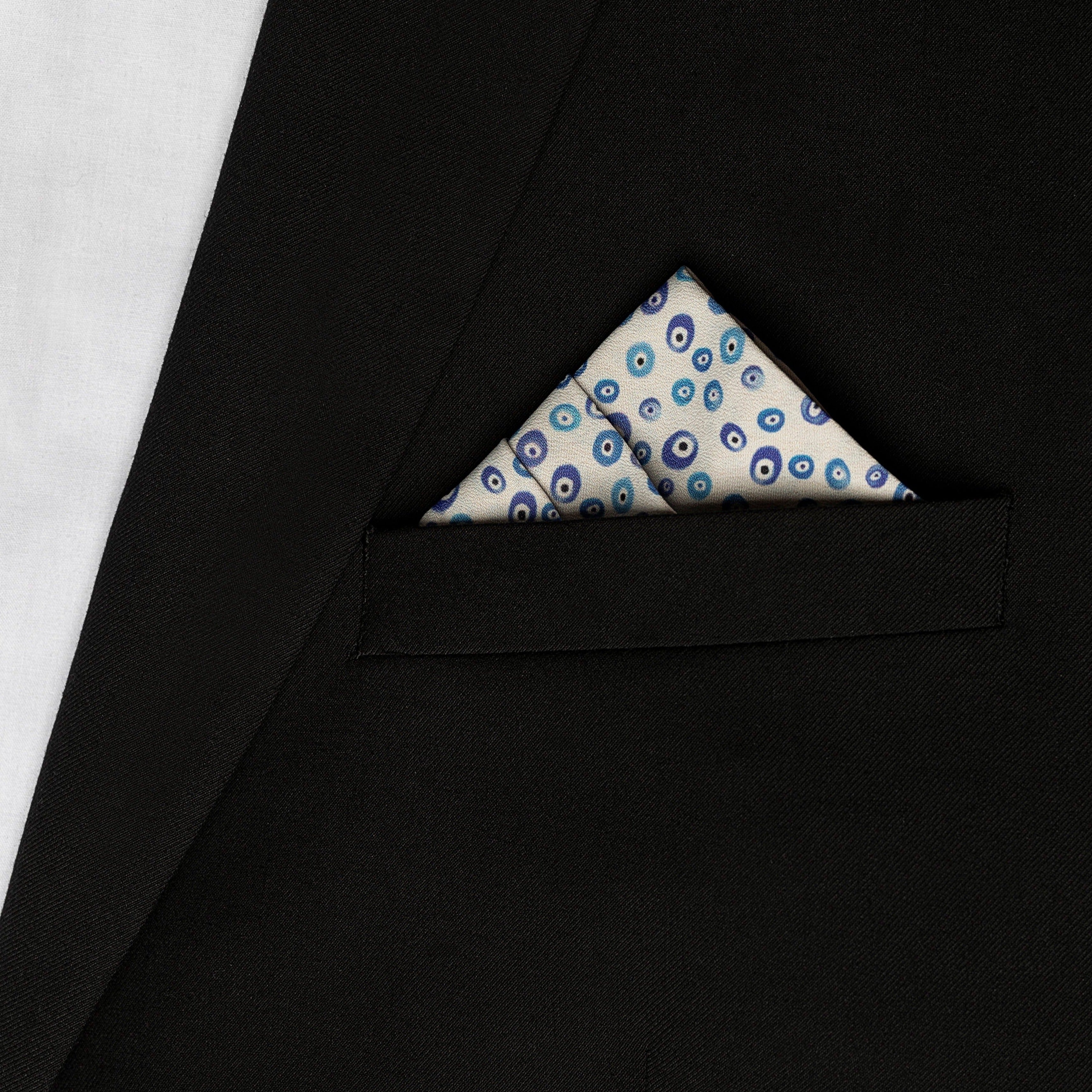 All Eyes On Me Pocket Square RARE CUT 