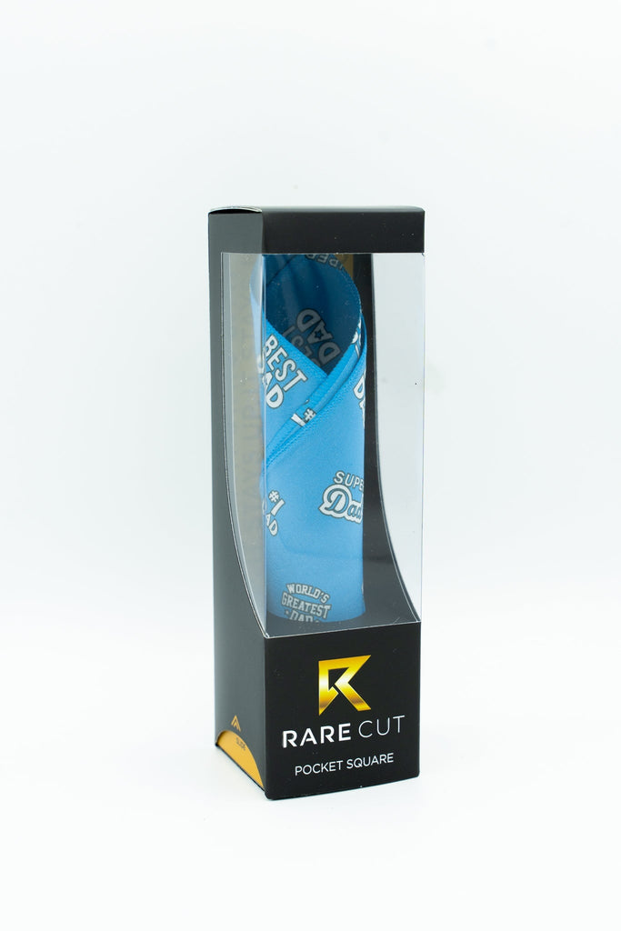 Best Dad Pocket Square RARE CUT 