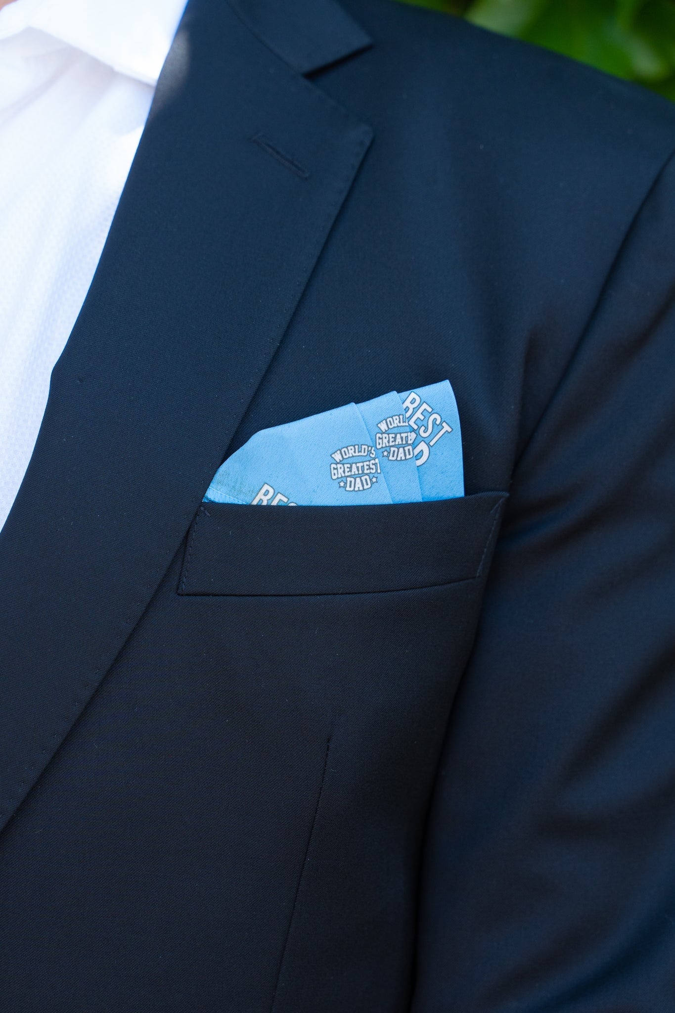 Best Dad Pocket Square RARE CUT 