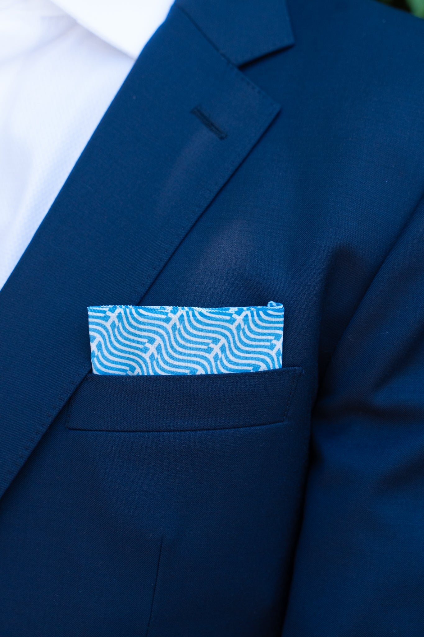 Ellada Mou Pocket Square RARE CUT 