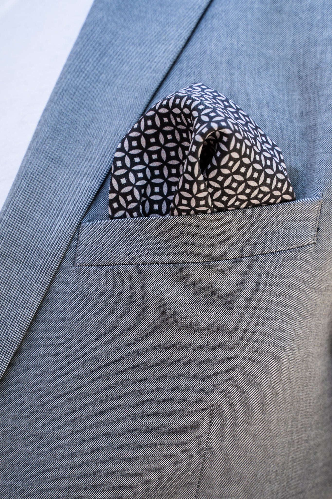 Moondance Pocket Square RARE CUT 