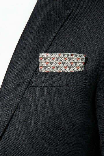 RARE CUT's Mr. Lover Lover Pocket Square Worn in a Suit Jacket