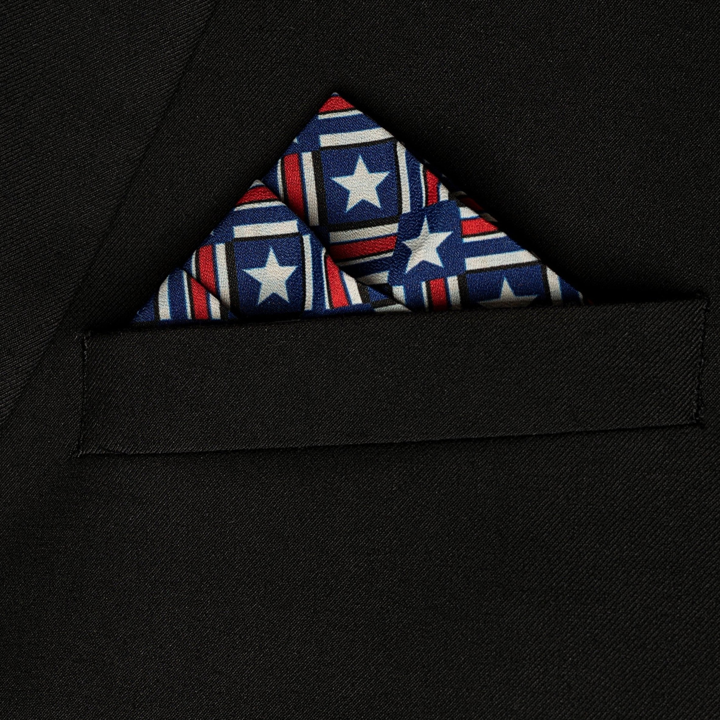 Old Glory Pocket Square RARE CUT 