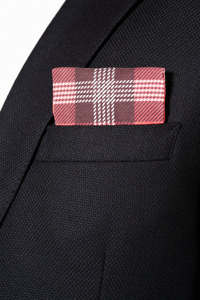 RARE CUT's Sleigh Bells Ring Pocket Square Worn in a Sports Jacket